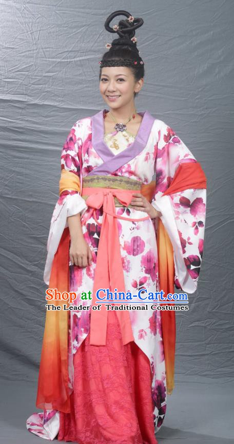 Chinese Ancient Song Dynasty Palace Lady Princess Dance Replica Costume for Women