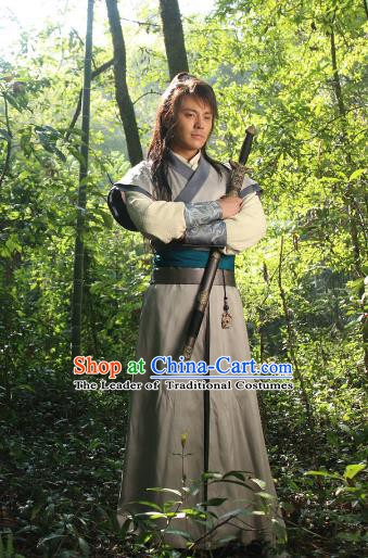 Chinese Ming Dynasty Swordsman Robe Ancient Knight-errant Replica Costume for Men