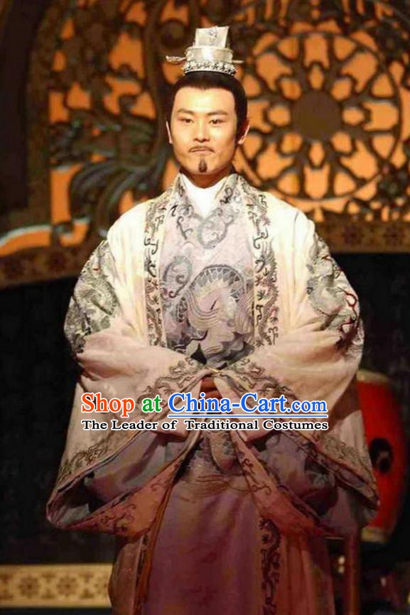 Ancient Chinese Song Dynasty Emperor Zhao Guangyi Replica Costume for Men