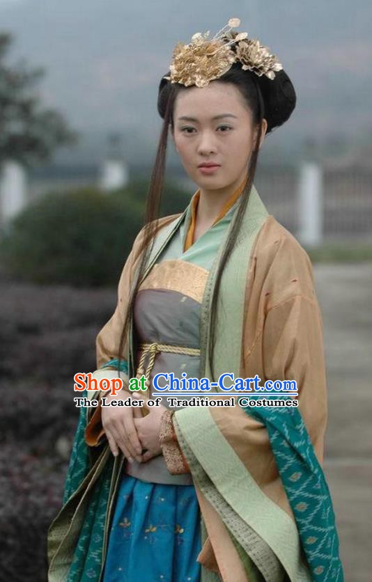Ancient Chinese Song Dynasty Palace Lady Princess Replica Costume for Women