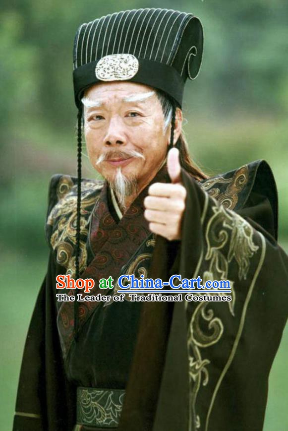 Ancient Chinese Song Dynasty Royal Highness Embroidered Replica Costume for Men