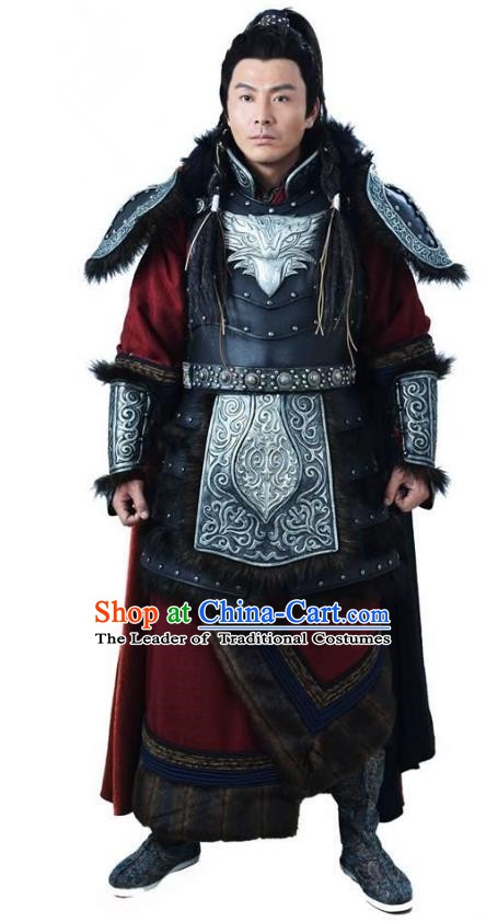 Ancient Chinese Song Dynasty Jin Minority Prince General Wanyan Zeli Replica Costume for Men