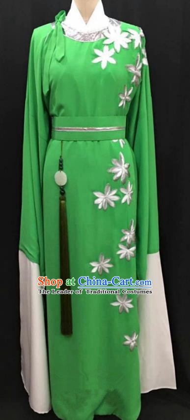 China Traditional Beijing Opera Niche Green Robe Chinese Peking Opera Gifted Scholar Costume