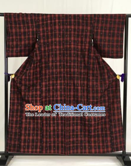 Japanese Traditional Kimono Ancient Yukata Robe Wafuku Hakama Haori Clothing for Men