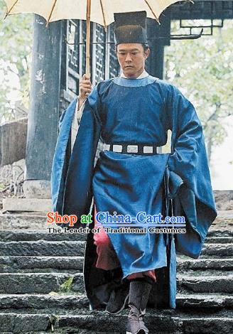 Chinese Song Dynasty Kaifeng Magistrate Bao Zheng Replica Costume for Men