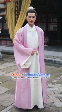 Chinese Song Dynasty Emperor Renzong Zhao Zhen Costume for Men