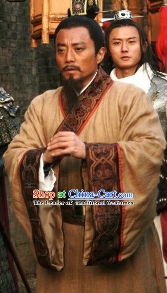 Chinese Ancient Novel Water Margin Character Song Jiang Costume Song Dynasty Mount Liang Castellan Replica Costume