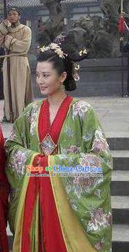 Chinese Ancient Song Dynasty Queen Imperial Consort De Replica Costume for Women