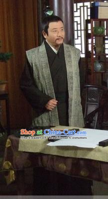 Chinese Ancient Song Dynasty Litterateur Politician Wang An-shi Replica Costume for Men