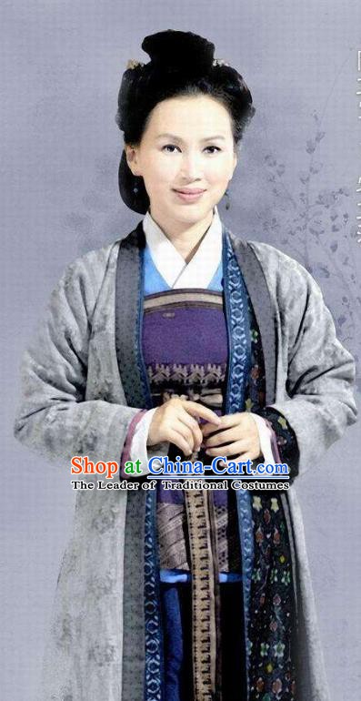 Chinese Ancient Southern Song Dynasty Female Weaver Replica Costume for Women
