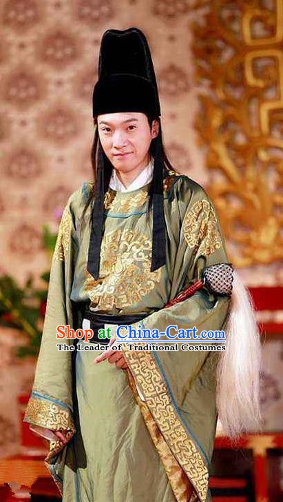 Chinese Ancient Song Dynasty Court Eunuch Replica Costume for Men
