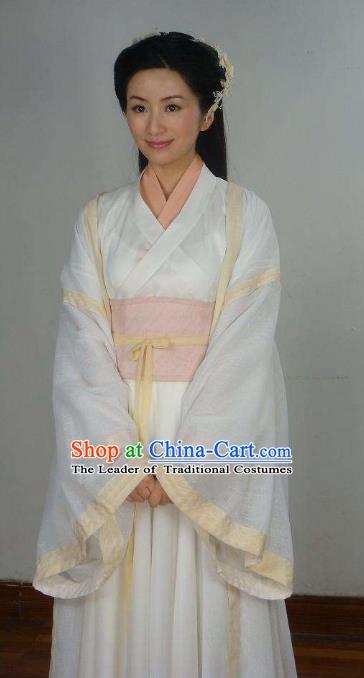 Chinese Ancient Song Dynasty Nobility Lady Embroidered Replica Costume for Women