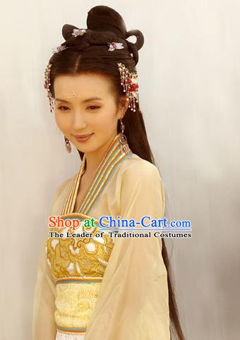 Chinese Ancient Khotan Kingdom Princess Dress Embroidered Replica Costume for Women