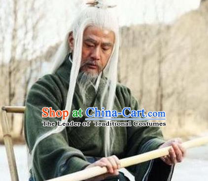 Chinese Ancient Song Dynasty Martial Master Zhou Dong Replica Costume for Men
