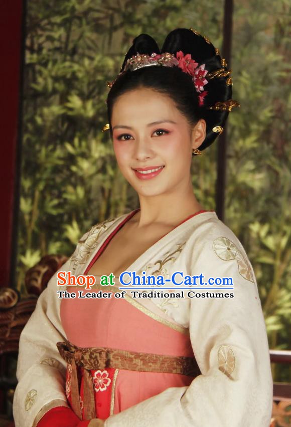 Traditional Chinese Ancient Costume Ancient  Tang Dynasty Hanfu Dress Clothing