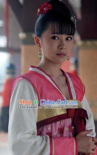 Traditional Chinese Ancient Costume Ancient  Tang Dynasty Hanfu Dress Clothing