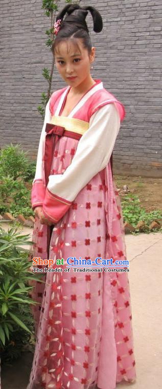 Traditional Chinese Ancient Costume Ancient  Tang Dynasty Hanfu Dress Clothing