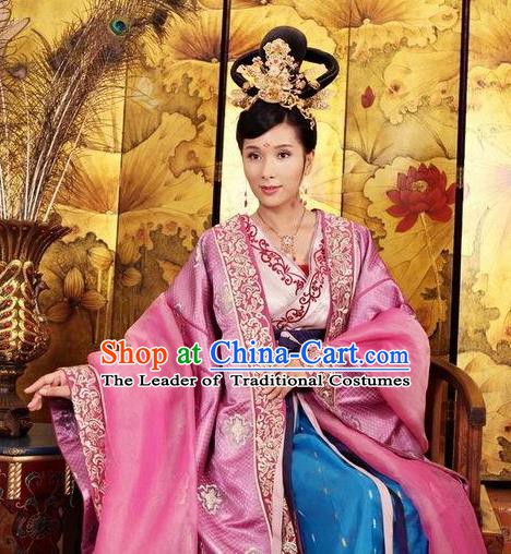 Traditional Chinese Ancient Costume Ancient  Tang Dynasty Hanfu Dress Clothing