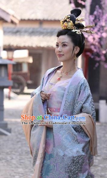 Traditional Chinese Ancient Costume Ancient  Tang Dynasty Hanfu Dress Clothing