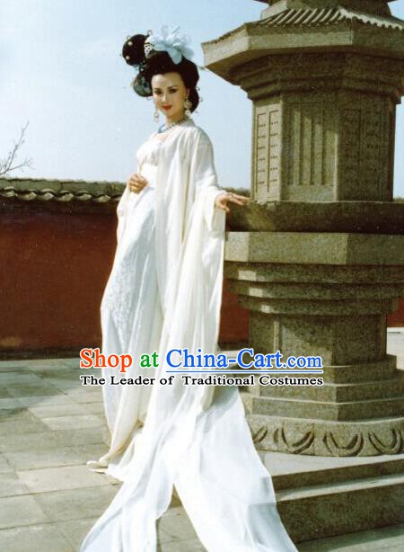 Chinese Ancient Tang Dynasty Palace Lady Imperial Consort Yang Replica Costume for Women
