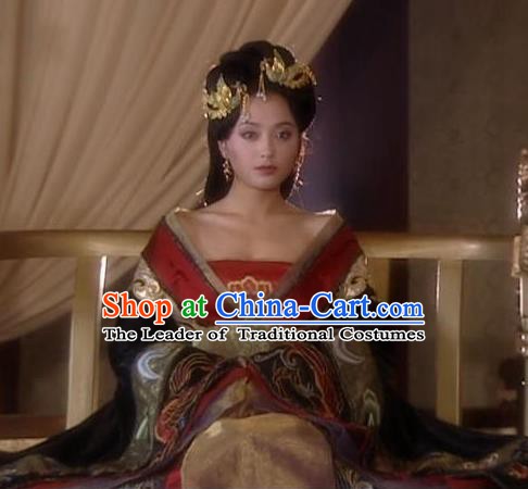 Chinese Tang Dynasty Imperial Consort Hanfu Dress Replica Costume for Women