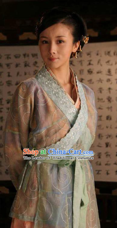 Traditional Chinese Ancient Costume Ancient  Tang Dynasty Hanfu Dress Clothing