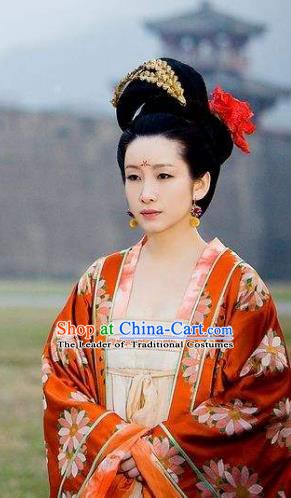 Traditional Chinese Ancient Costume Ancient  Tang Dynasty Hanfu Dress Clothing