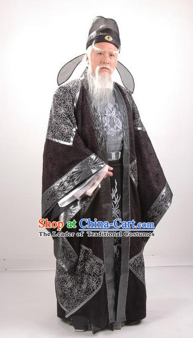 Traditional Chinese Tang Dynasty Prime Minister Guo Ziyi Replica Costume for Men