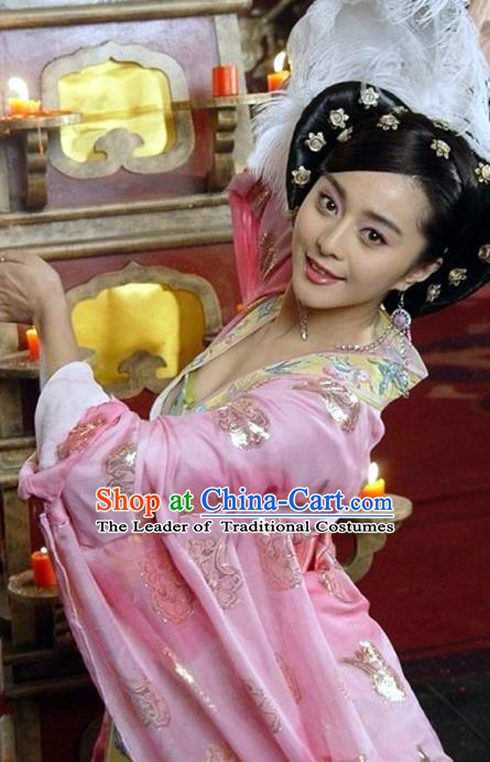 Traditional Chinese Ancient Costume Ancient  Tang Dynasty Hanfu Dress Clothing