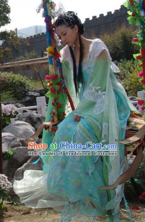 Ancient Chinese Tang Dynasty Palace Lady Crown Princess of Li Jiancheng Hanfu Dress Replica Costume for Women