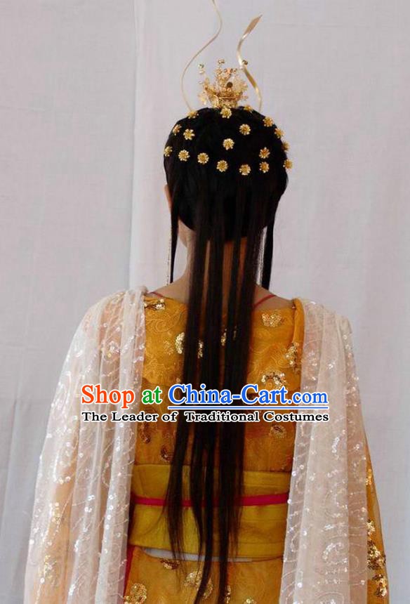 Traditional Chinese Ancient Costume Ancient  Tang Dynasty Hanfu Dress Clothing