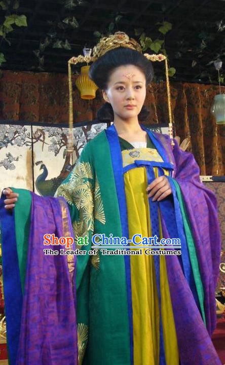 Traditional Chinese Ancient Costume Ancient  Tang Dynasty Hanfu Dress Clothing