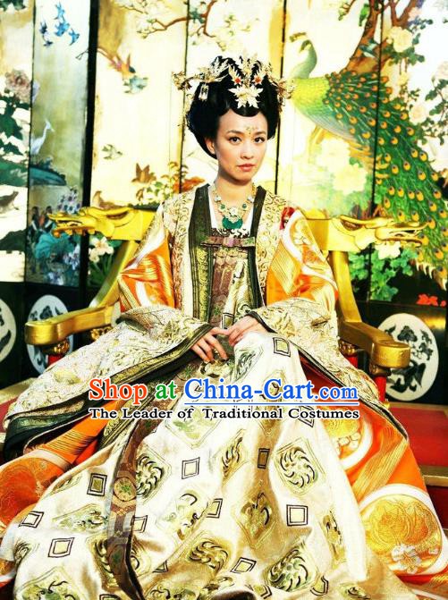 Traditional Chinese Ancient Costume Ancient  Tang Dynasty Hanfu Dress Clothing