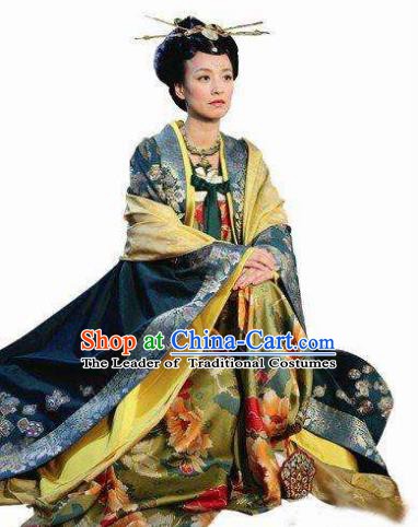 Traditional Chinese Ancient Costume Ancient  Tang Dynasty Hanfu Dress Clothing