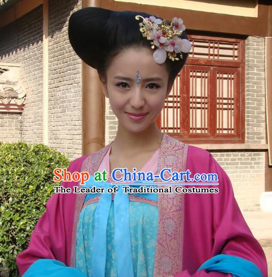 Traditional Chinese Ancient Costume Ancient  Tang Dynasty Hanfu Dress Clothing