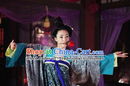 Traditional Chinese Ancient Costume Ancient  Tang Dynasty Hanfu Dress Clothing