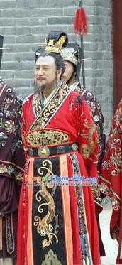 Traditional Chinese Ancient Emperor Yang of Sui Dynasty Yang Guang Replica Costume for Men