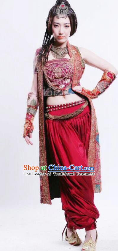 Chinese Ancient Tang Dynasty Princess Loulan Kingdom Princess Hanfu Dress Historical Costume for Women