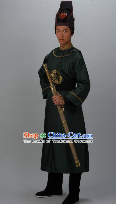 Chinese Ancient Tang Dynasty Swordsman Son of Di Renjie Replica Costume for Men