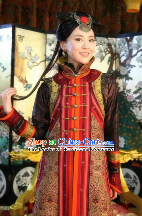 Traditional Chinese Ancient Costume Ancient  Tang Dynasty Hanfu Dress Clothing