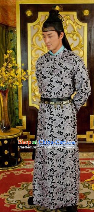Chinese Ancient Tang Dynasty Nobility Childe Swordsman Replica Costume for Men