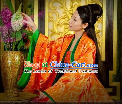 Traditional Chinese Ancient Costume Ancient  Tang Dynasty Hanfu Dress Clothing