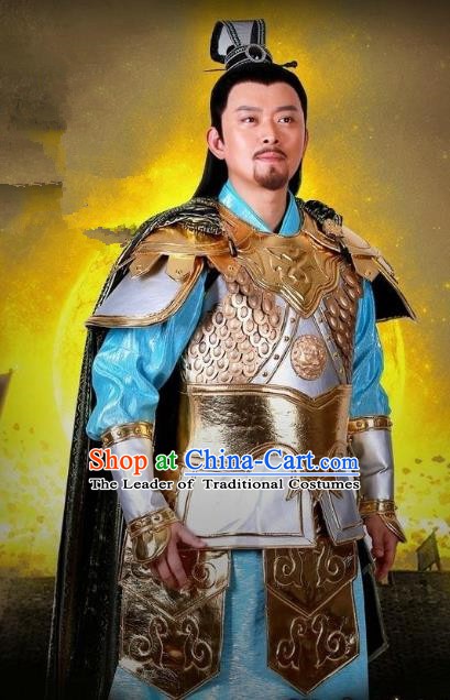 Chinese Ancient Tang Dynasty Swordsman General Xue Dingshan Replica Costume for Men