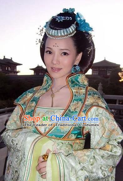 Traditional Chinese Ancient Costume Ancient  Tang Dynasty Hanfu Dress Clothing