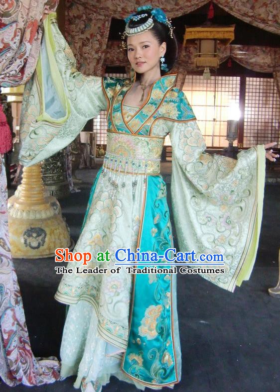 Traditional Chinese Ancient Costume Ancient  Tang Dynasty Hanfu Dress Clothing