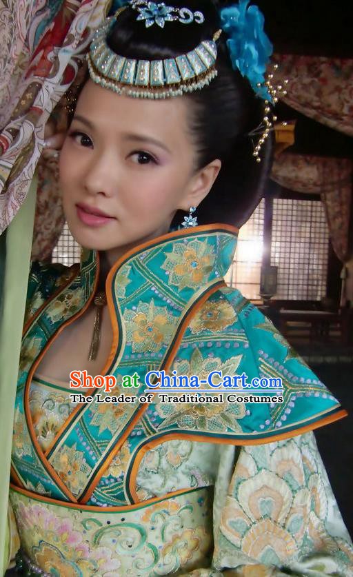 Traditional Chinese Ancient Costume Ancient  Tang Dynasty Hanfu Dress Clothing