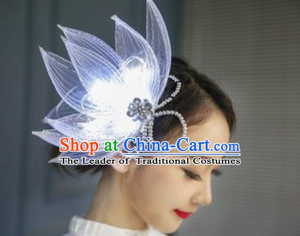 LED Lights Hair Accessories Heapieces