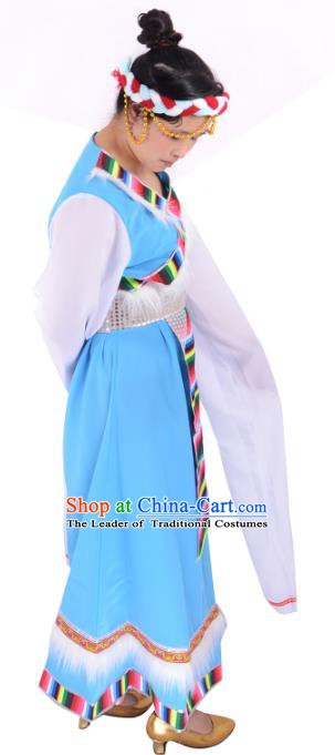 Traditional Chinese Miao Nationality Dance Clothing Hmong Ethnic Minority Costumes and Headwear