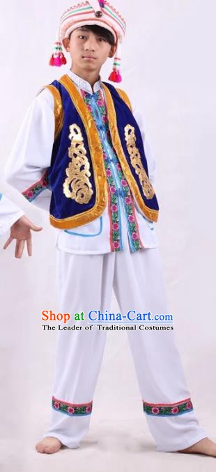 Traditional Chinese Miao Nationality Dance Clothing Hmong Ethnic Minority Costumes and Headwear