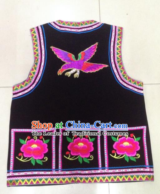 Traditional Chinese Miao Nationality Dance Clothing Hmong Ethnic Minority Costumes and Headwear